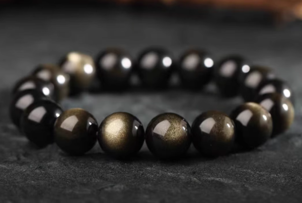 Taoist ornaments：Obsidian bracelet